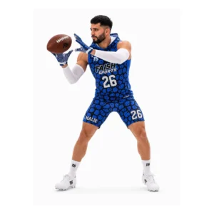 Blue Black 7V7 Football Jersey Faish Sports