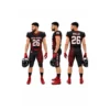 Red Black American Football Uniform Faish Sports