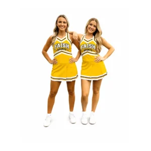 Yellow Cheerleading Uniforms Faish Sports