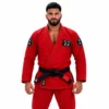 Red BJJ Gi Custom Jiu Jitsu Uniform by Faish Sports