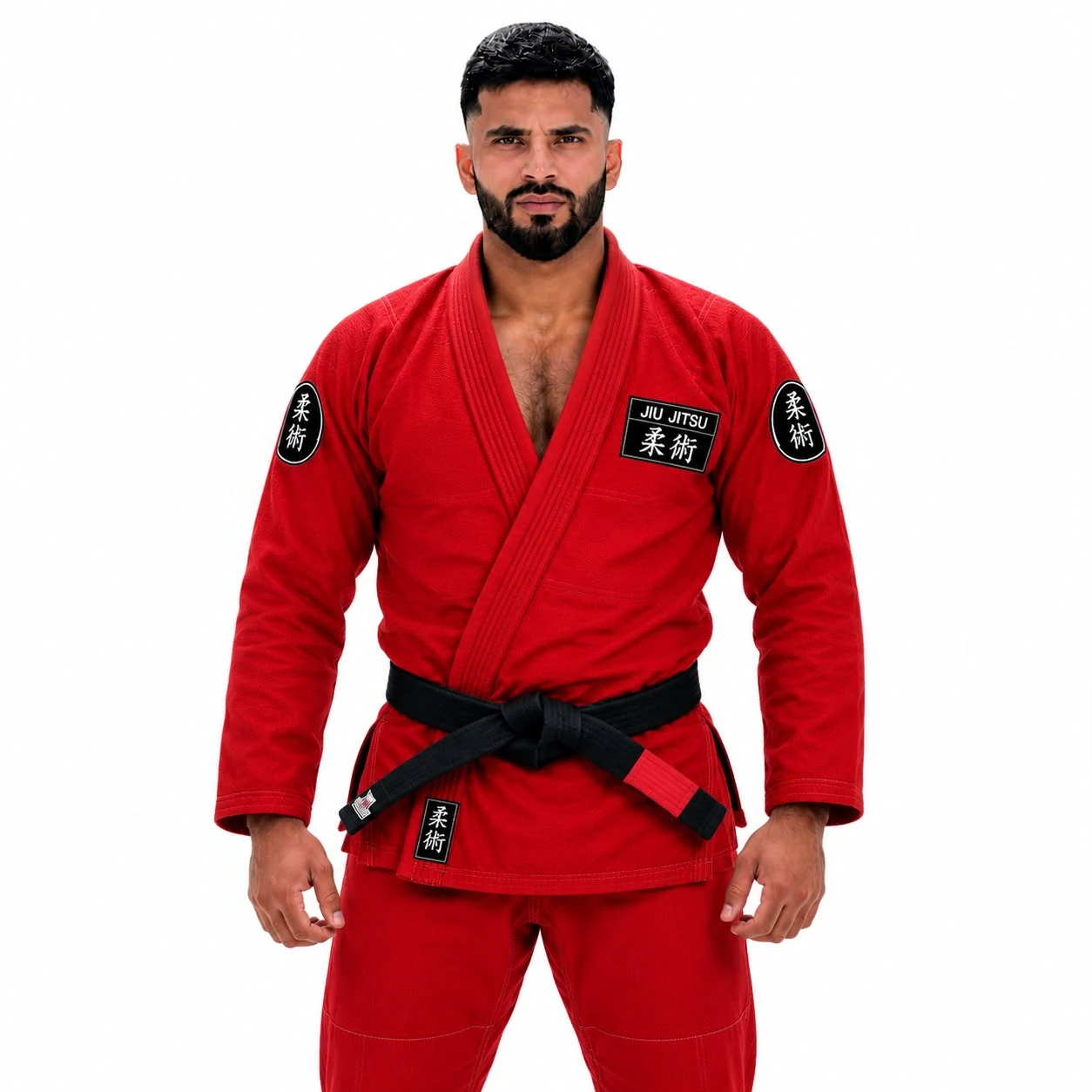 Red BJJ Gi Custom Jiu Jitsu Uniform by Faish Sports