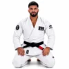 Custom White BJJ Gi Jiu Jitsu Uniform by Faish Sports