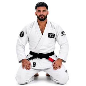 Custom White BJJ Gi Jiu Jitsu Uniform by Faish Sports