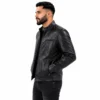 Black Leather Biker Jacket Premium Men's Leather Jacket by Faish Sports