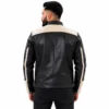 Black Leather Racer Jacket Premium Men's Leather Outerwear by Faish Sports