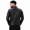 Black Motorcycle Leather Jacket Premium Men's Riding Jacket by Faish Sports