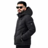 Black Hooded Puffer Jacket Premium Winter Outerwear by Faish Sports