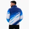 Blue White Puffer Jacket Premium Winter Jacket by Faish Sports