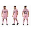 Pink Volleyball Jersey Set Custom Team Uniform by Faish Sports