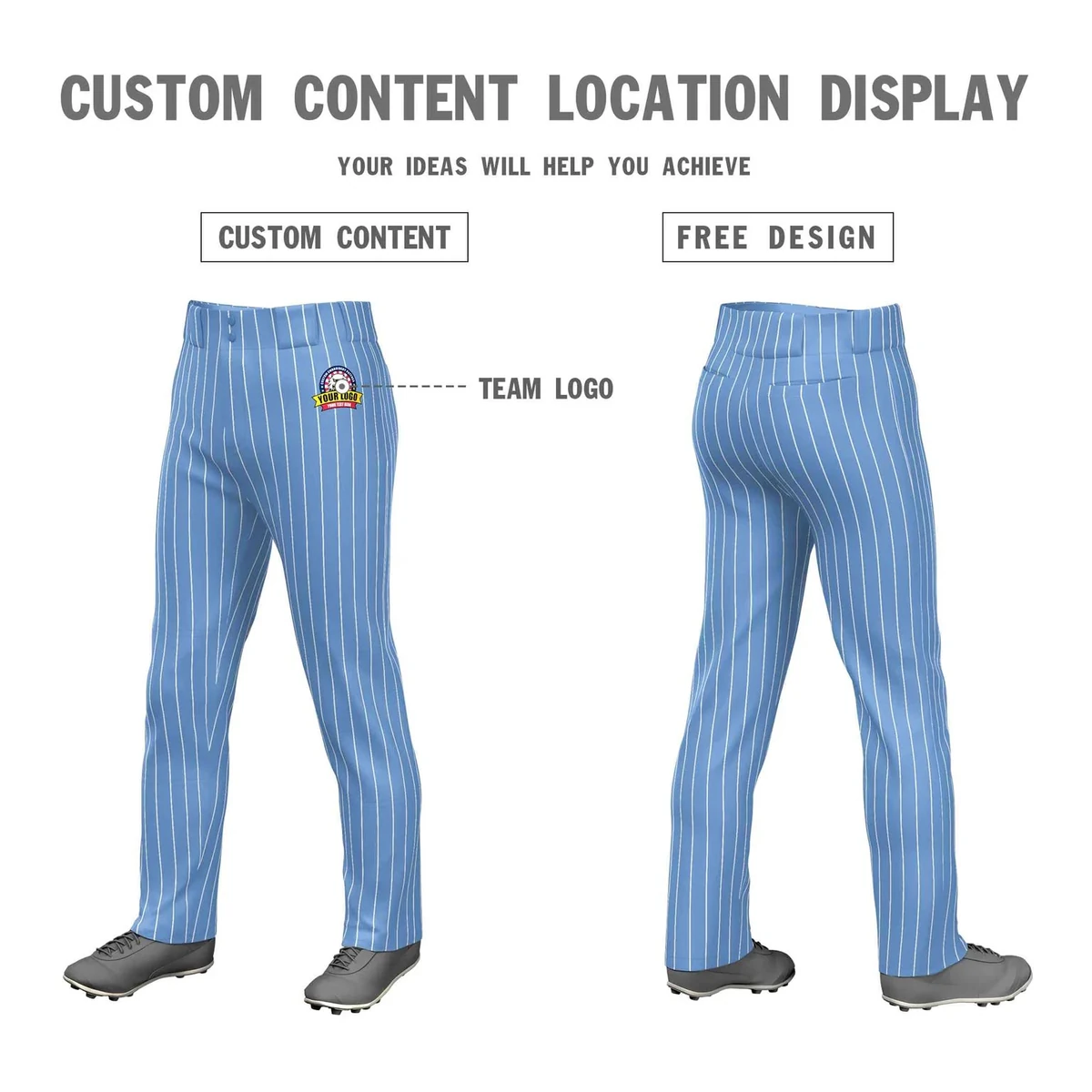 Blue Baseball Pants for Teams by Faish Sports